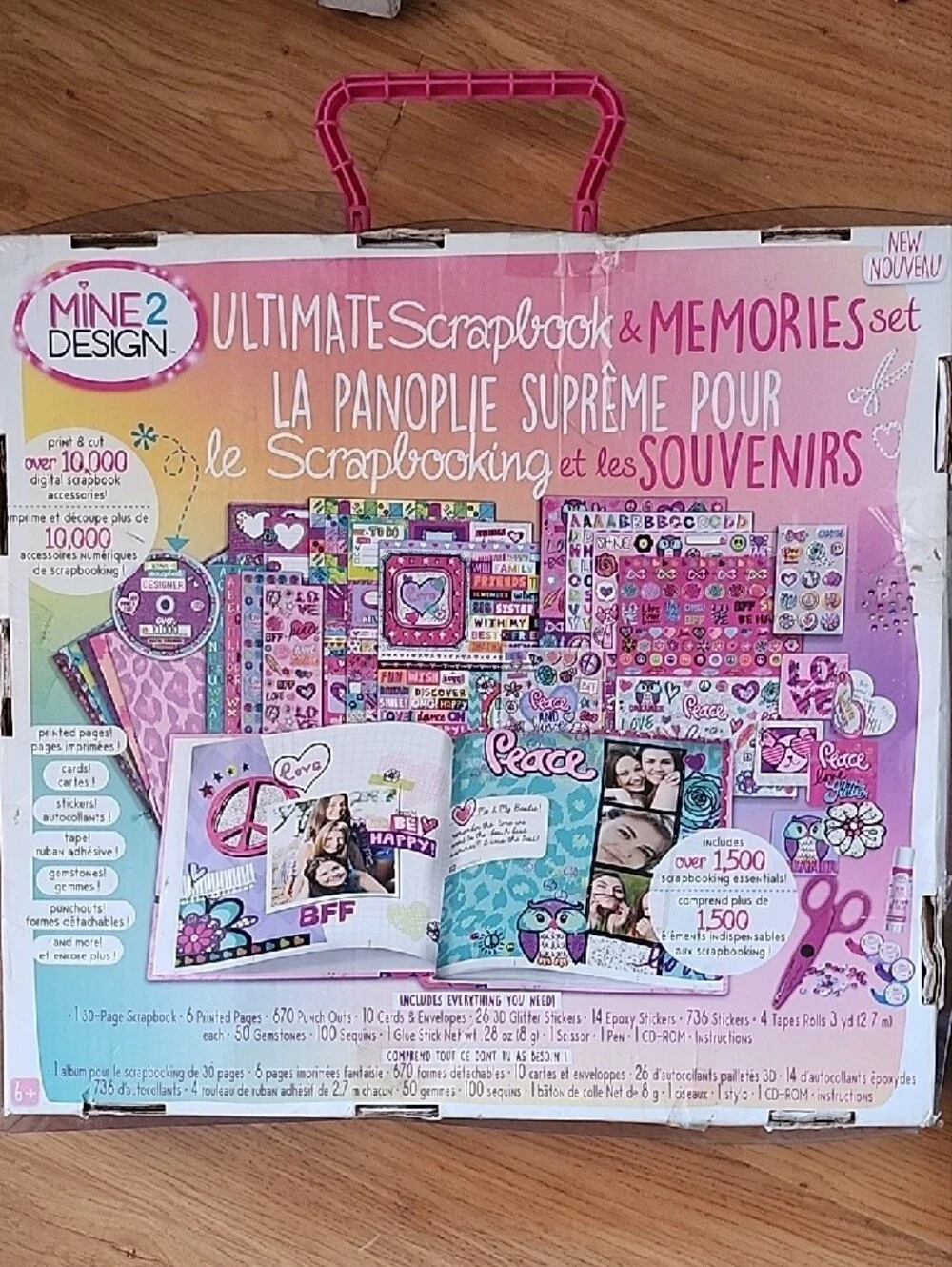 Mine 2 Design Pink Ultimate Scrapbook & Memories Set for Kids